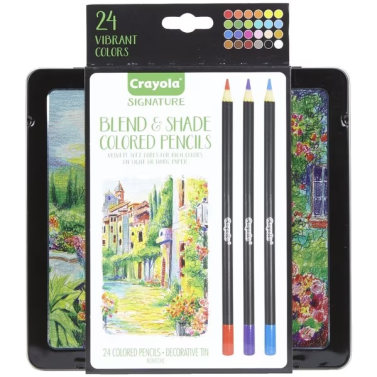 Estojo Lápis de Cor C/24 Blend & Shade 68-2015 Crayola